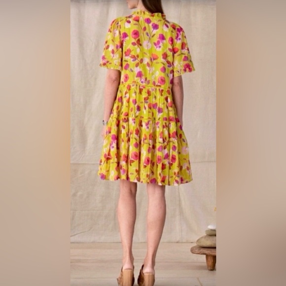 Sundance Muriel Orchard Floral Dress Size M Fully Lined Pockets Knee Length - Picture 2 of 13